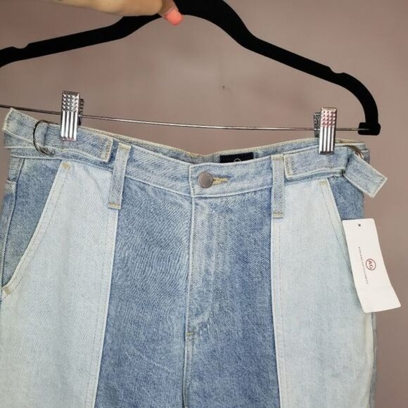 NWT AG Isabelle Paneled Straight Jeans in Infamous Size 27 - Picture 6 of 15